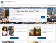 Tablet Screenshot of metroelpasojobs.com